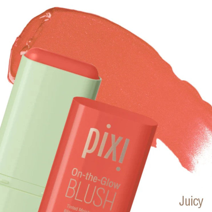 PIXI On-the-Glow Blush - Cheek 3-in-1 Lip Tinted Moistured Blush Stick Silky Brighten Blush Cream