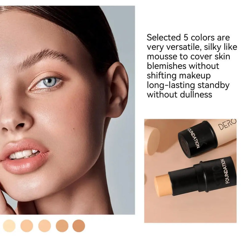 DEROL Waterproof Matte Finish Stick Foundation Concealer